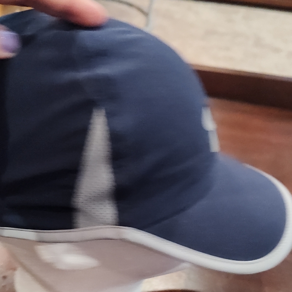 Under Armour Navy Blue Hat with White Logo Accent - Picture 7 of 7